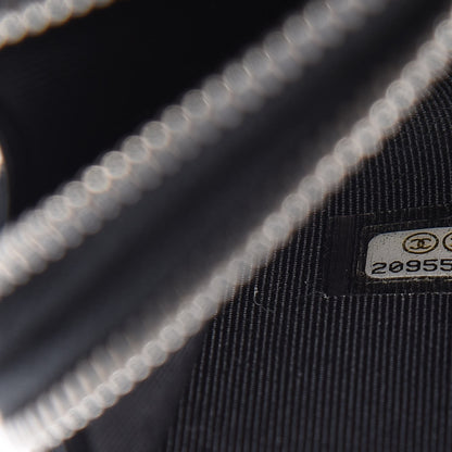 Chanel Caviar Quilted Large Zip Around Phone Holder Black 9 of 15