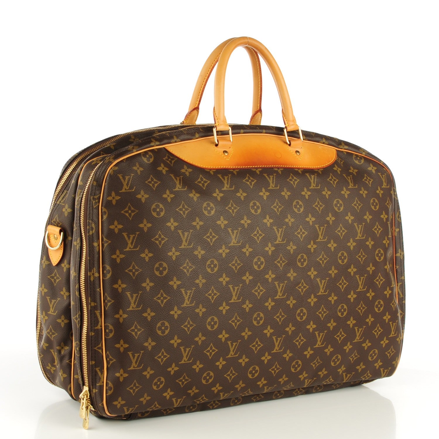 Louis Vuitton Monogram Alize 2 Compartment Luggage Travel Bag 3 of 9