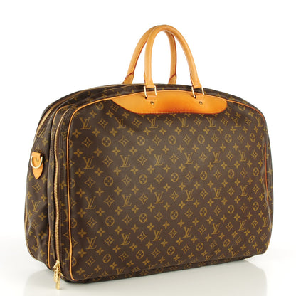 Louis Vuitton Monogram Alize 2 Compartment Luggage Travel Bag 3 of 9