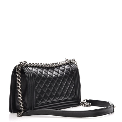Chanel Calfskin Quilted Medium Boy Flap Black 3 of 11