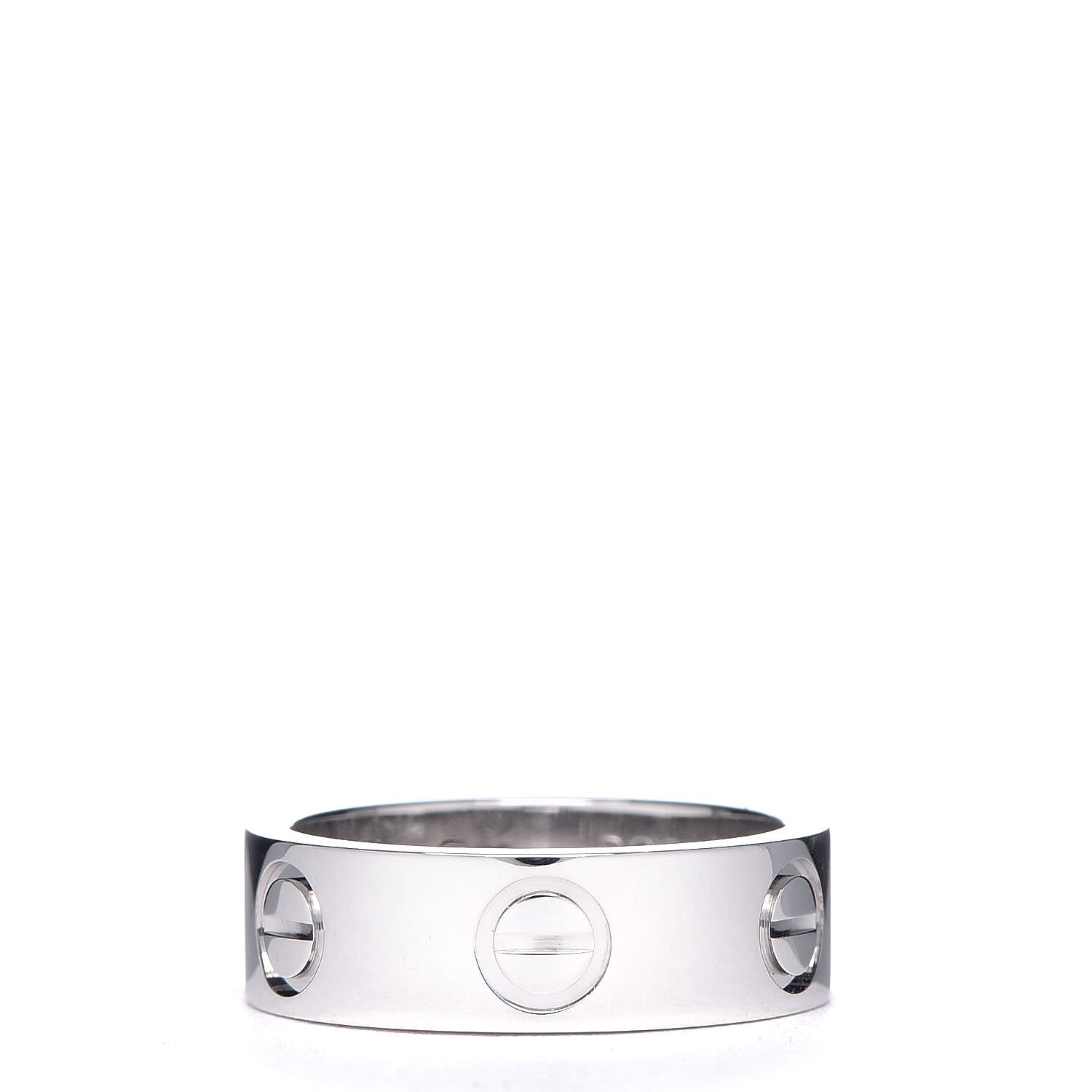 Cartier 18K White Gold 5.5mm LOVE Ring 47 4 3 of 6