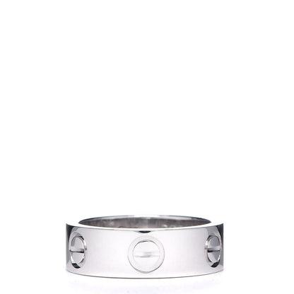 Cartier 18K White Gold 5.5mm LOVE Ring 47 4 3 of 6