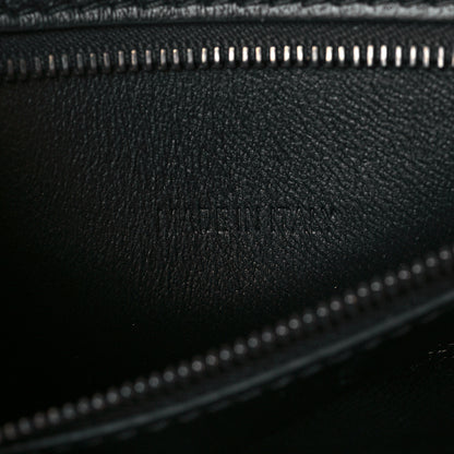 Balenciaga Matte Calfskin Viper Effect Small Hourglass Top Handle Bag Black 7 of 11