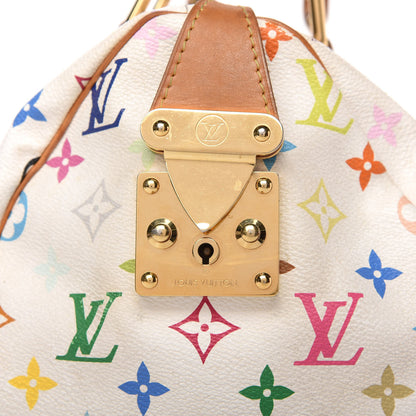 Louis Vuitton Monogram Multicolor Speedy 30 White 7 of 10
