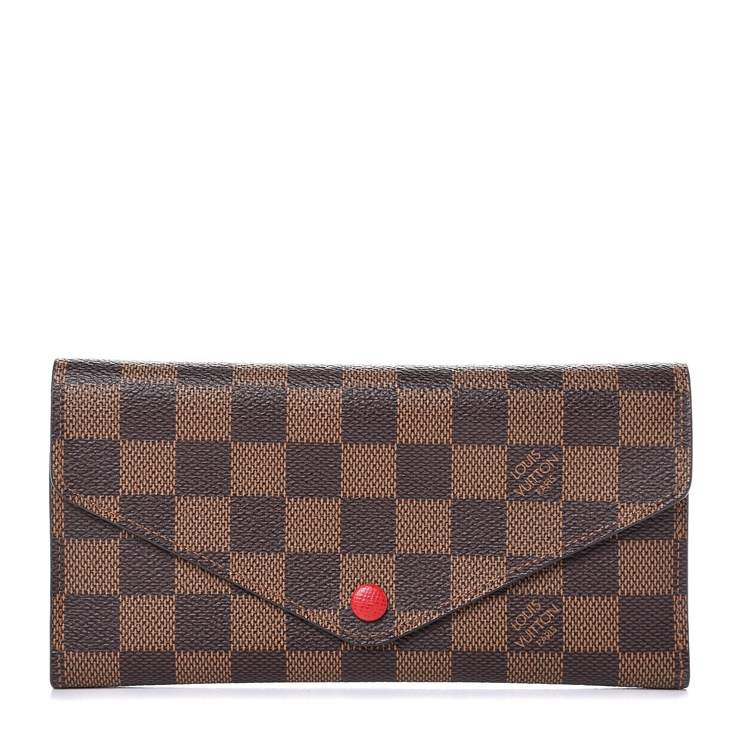 Louis Vuitton Damier Ebene Josephine Wallet Red 1 of 7