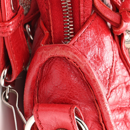 Balenciaga Agneau Giant 12 Silver Hardware Mini City Rouge Cardinal 13 of 21