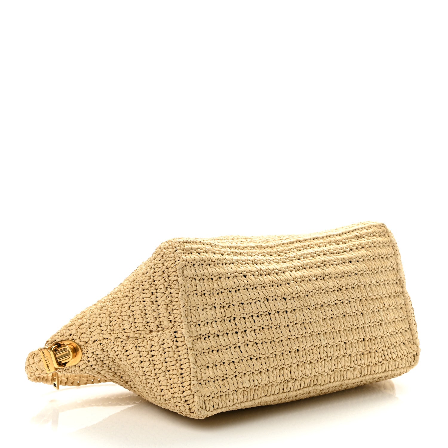 Saint Laurent Raffia Crossbody Bag Natural 4 of 10
