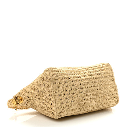 Saint Laurent Raffia Crossbody Bag Natural 4 of 10