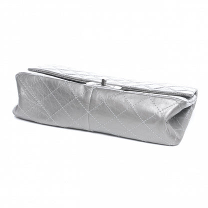 Chanel Aged Calfskin 2.55 Reissue 226 Jumbo Flap Silver 4 of 6
