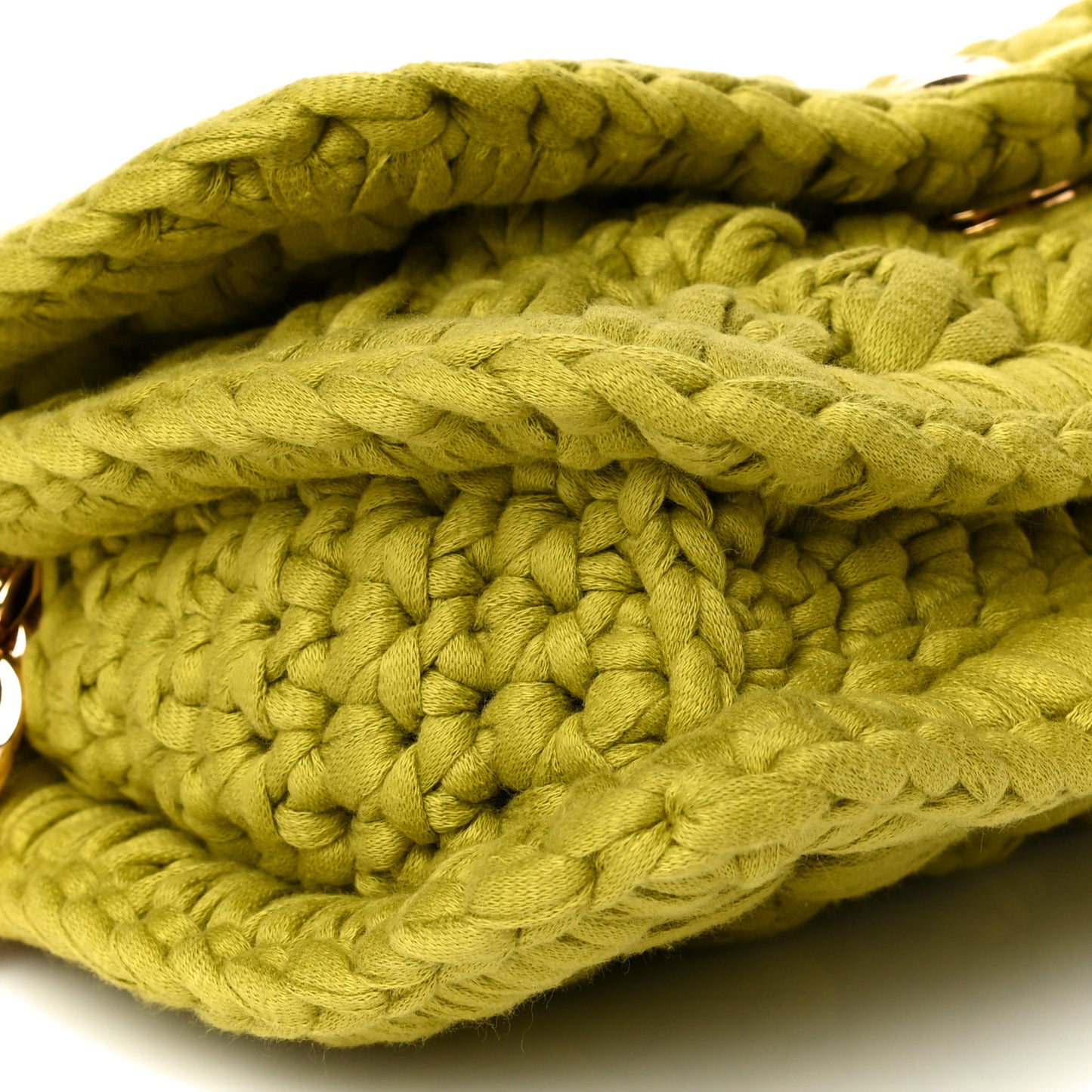 Jersey Crochet Shoulder Bag Kiwi