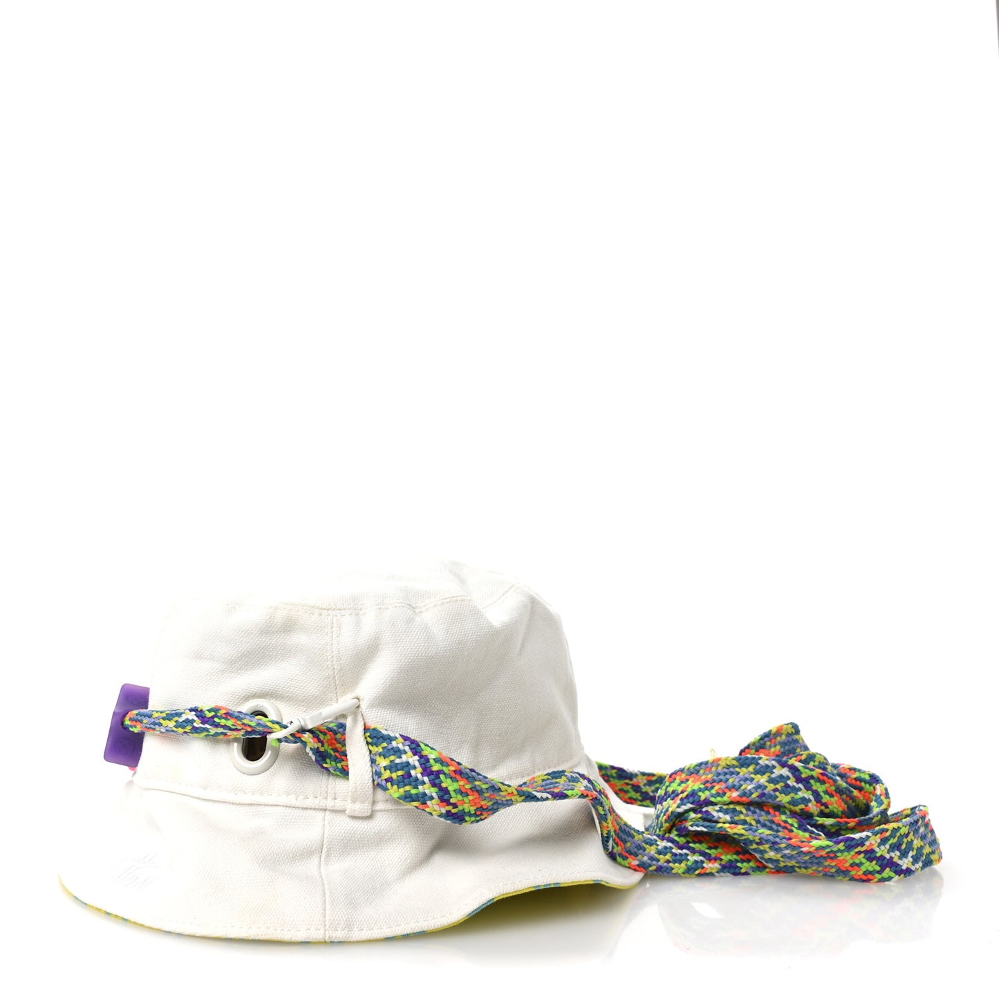 Cotton Monogram Reversible Play LV Bead Bucket Hat S Lime