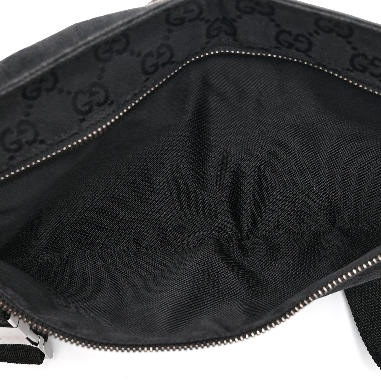 Gucci GG Monogram Double Pocket Belt Bag Black 5 of 10