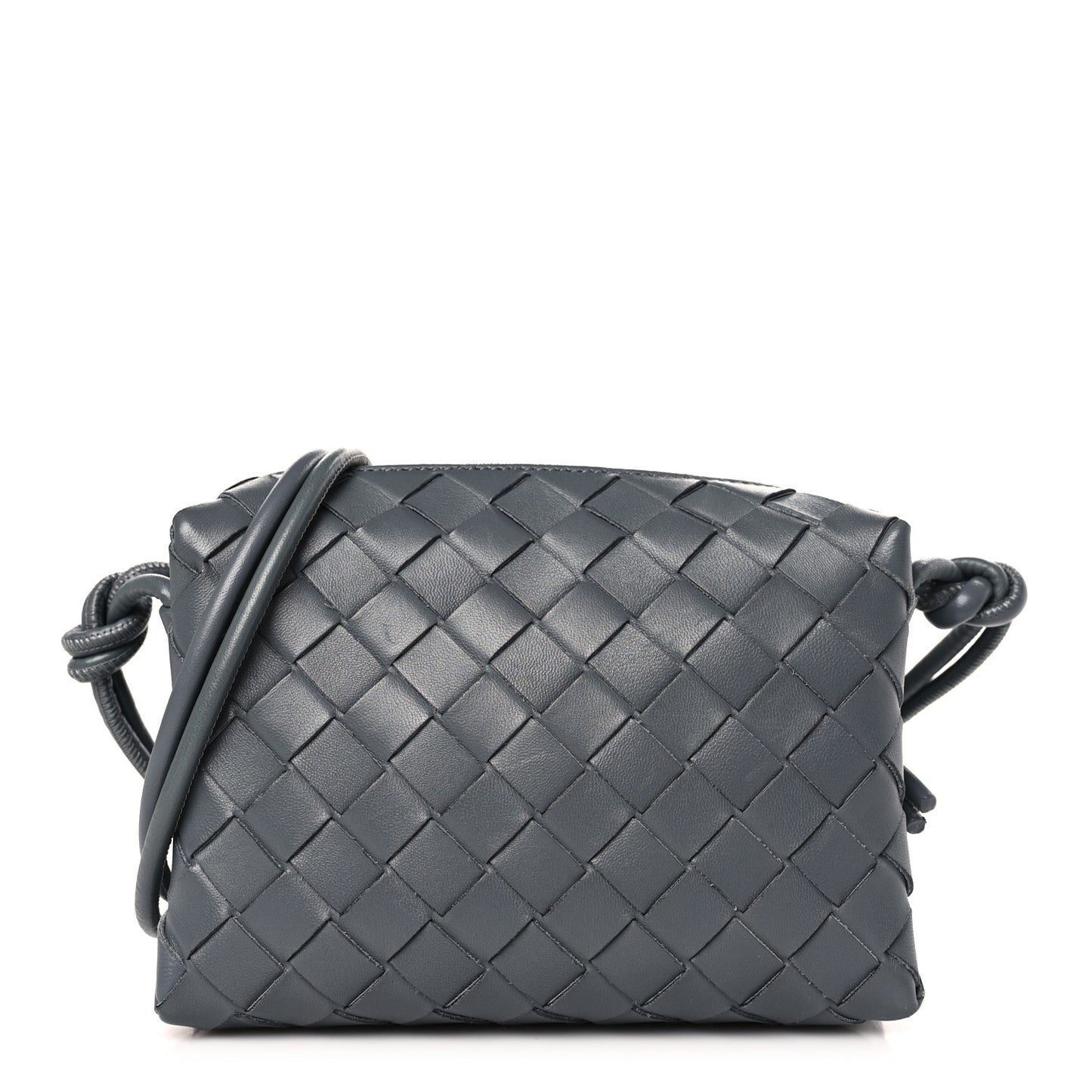 Nappa Intrecciato Mini Loop Camera Bag Thunder