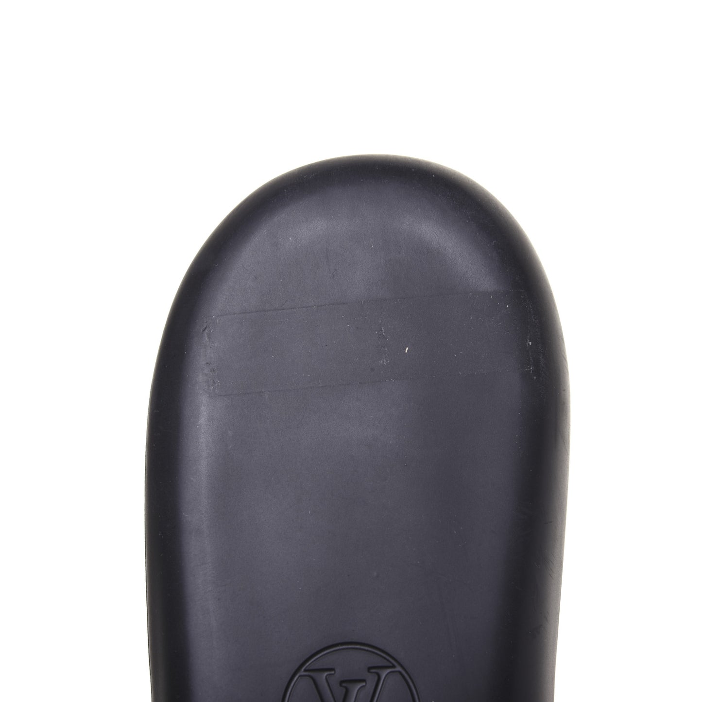 Metallic Calfskin Monogram Logo Sunbath Slide Sandals 35
