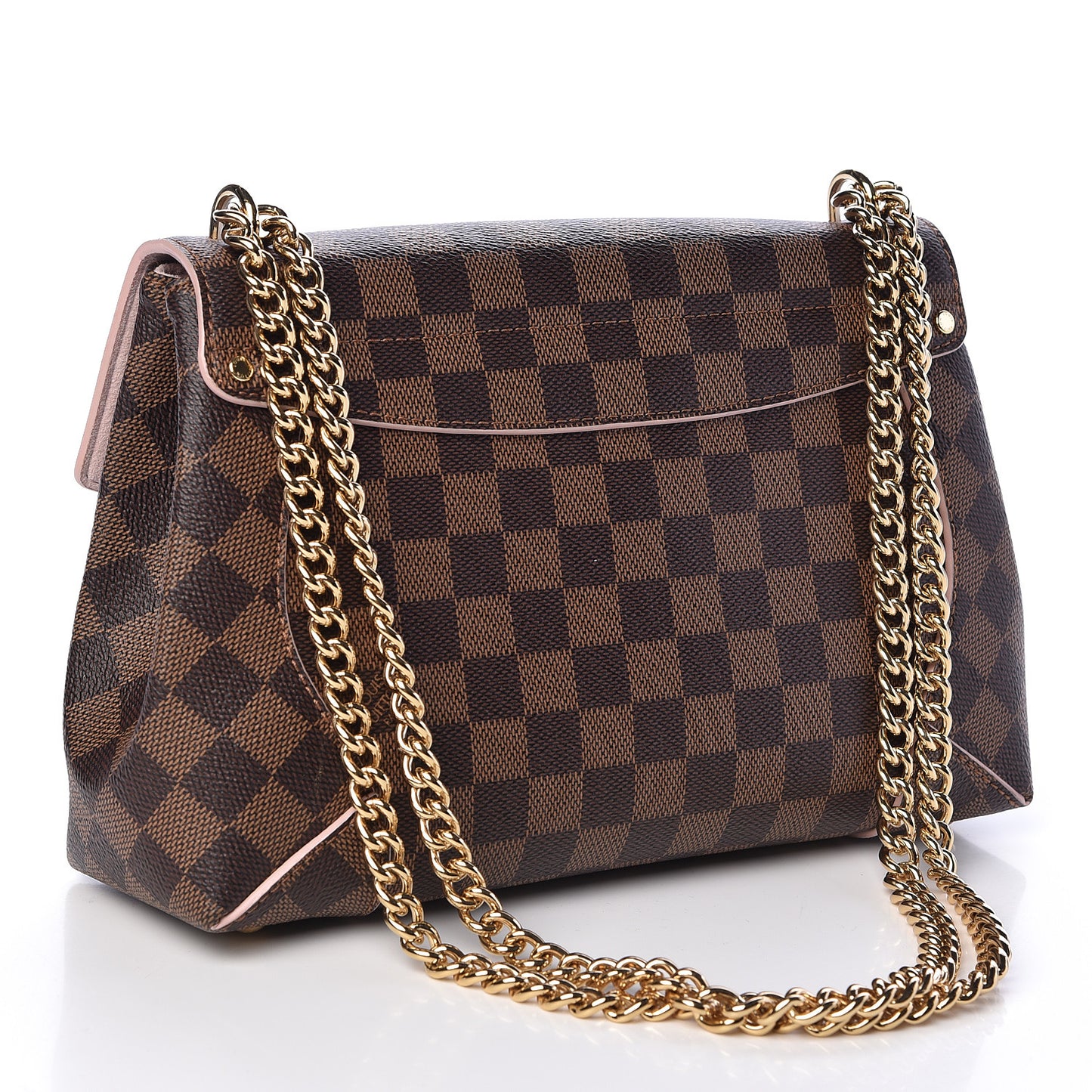 Damier Ebene Caissa Clutch Rose Ballerine
