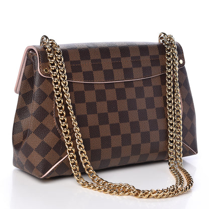 Louis Vuitton Damier Ebene Caissa Clutch Rose Ballerine 3 of 9