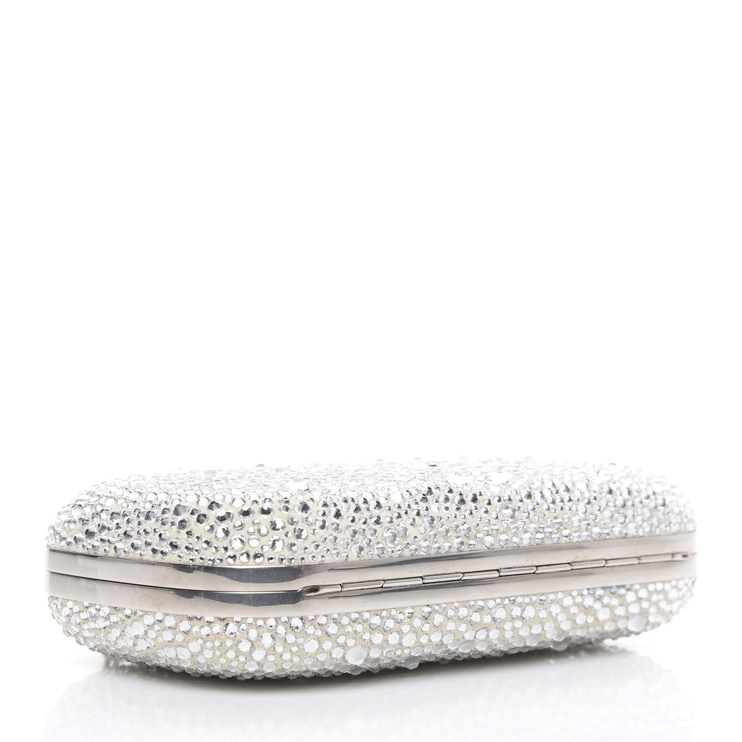 Alexander McQueen Crystal Spider Box Chain Clutch Silver 3 of 9