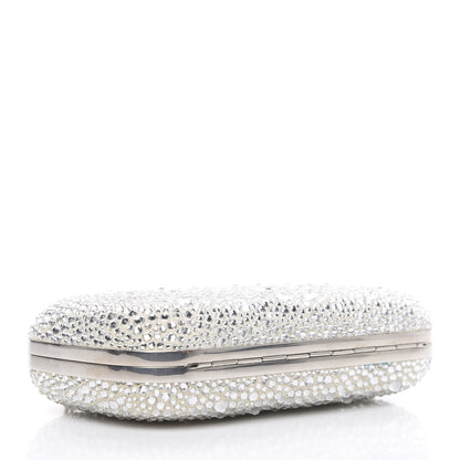 Alexander McQueen Crystal Spider Box Chain Clutch Silver 3 of 9