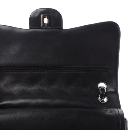 Chanel Lambskin Quilted Jumbo Double Flap Black 12 of 15