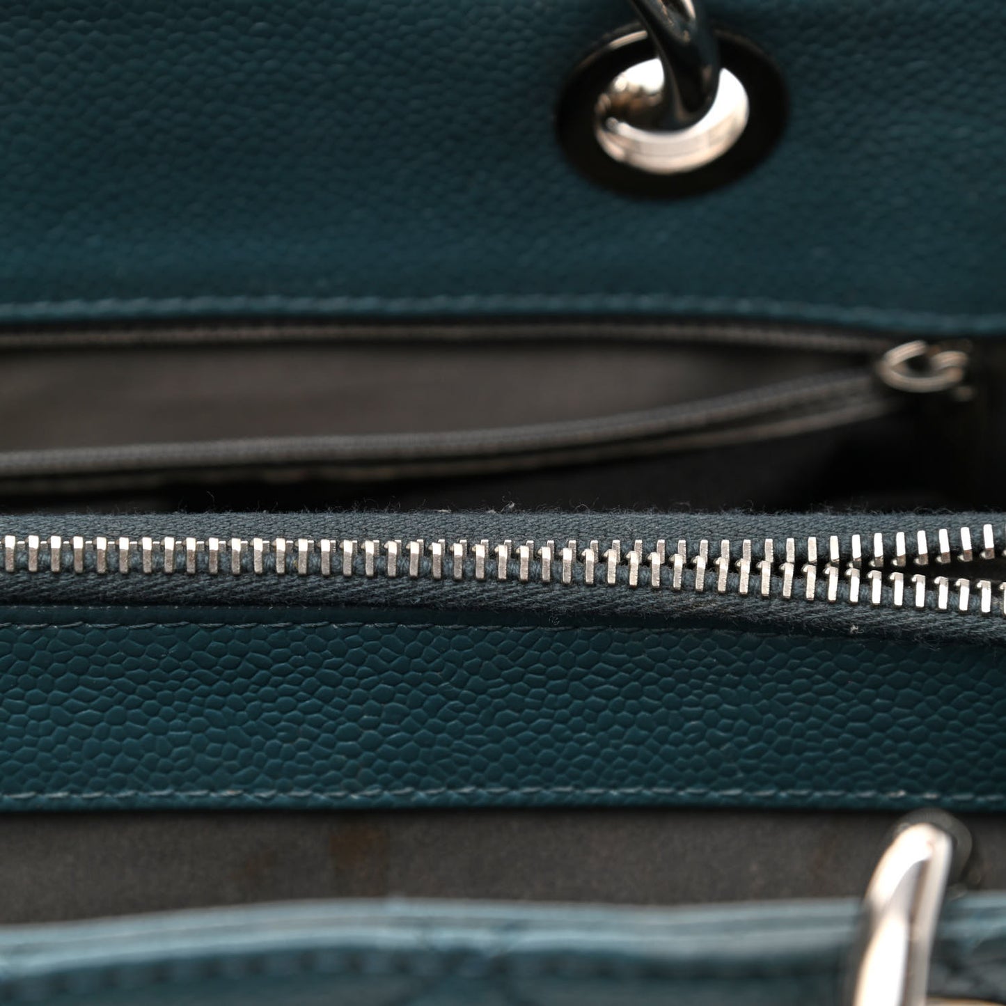 Caviar Quilted Grand Shopping Tote GST Blue