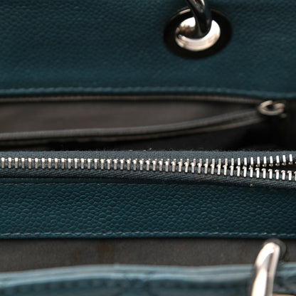 Chanel Caviar Quilted Grand Shopping Tote GST Blue 16 of 18