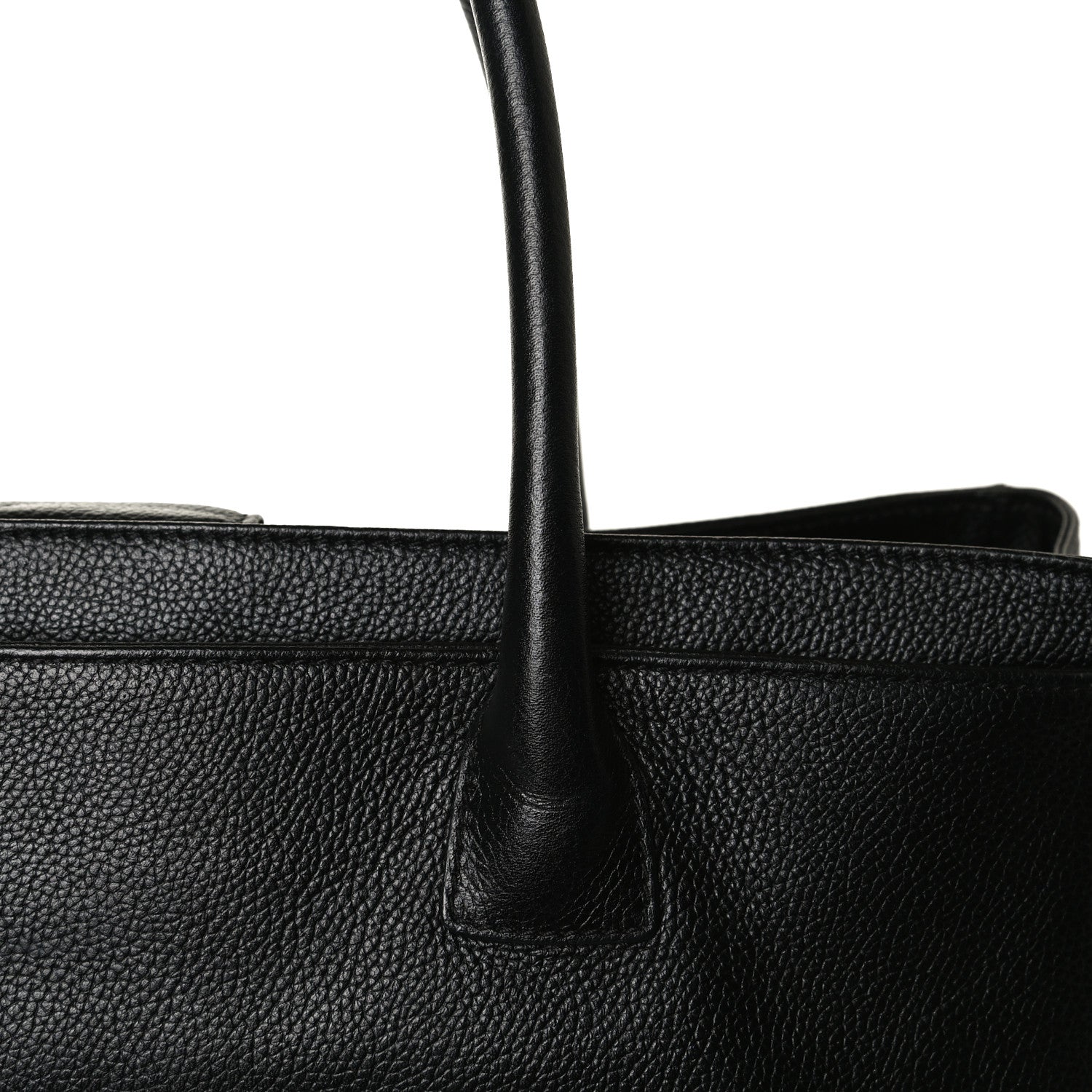 Chanel Calfskin Cerf Executive Shopper Tote Black 16 of 17