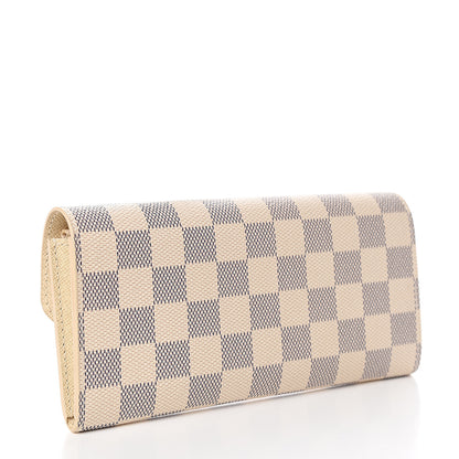 Louis Vuitton Damier Azur Emilie Wallet 2 of 6