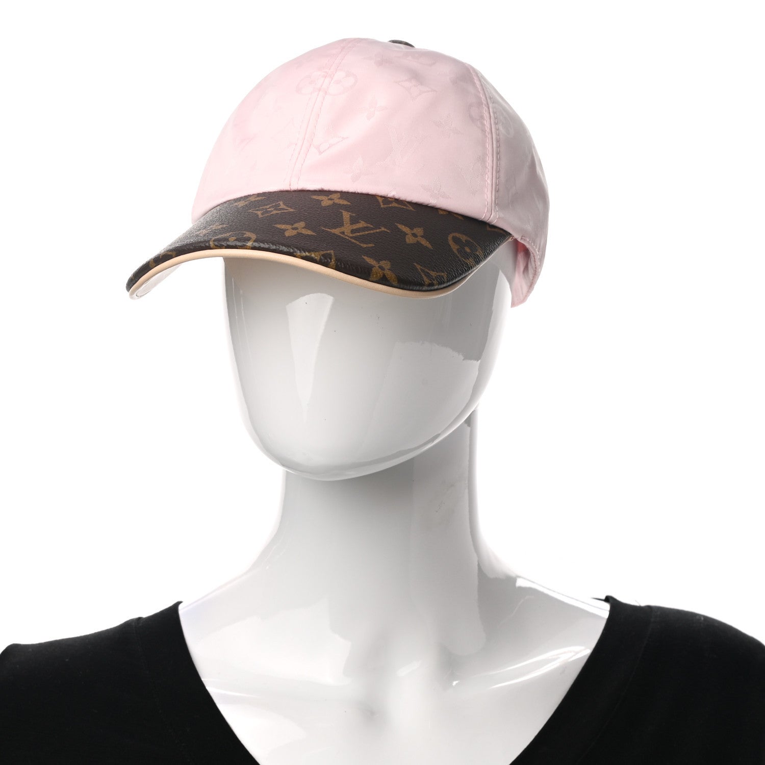 Louis Vuitton Polyester Silk Monogram LV Get Ready Cap L Pink 2 of 8