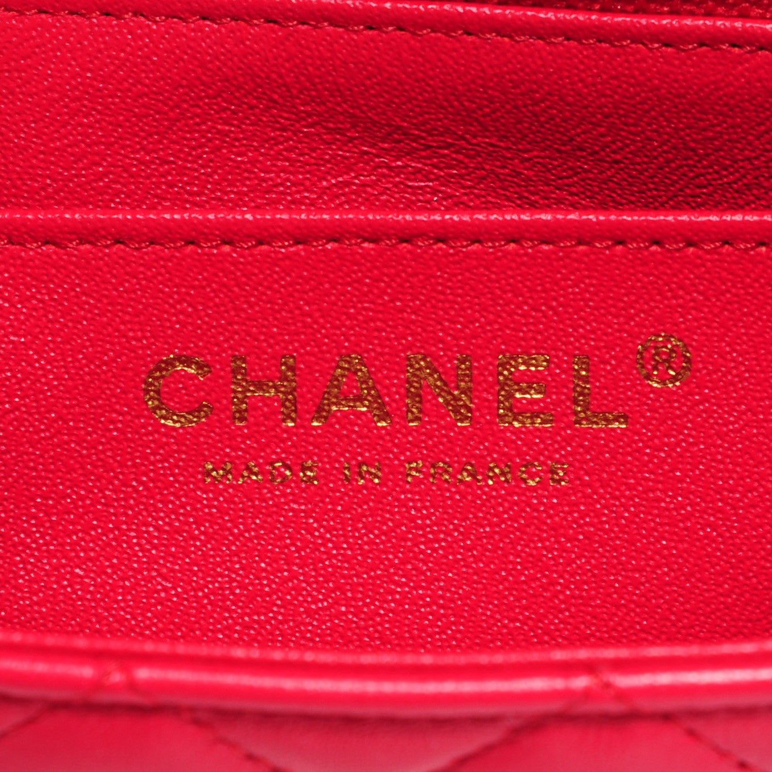 Chanel Lambskin Quilted Mini Rectangular Flap Fuchsia 6 of 8