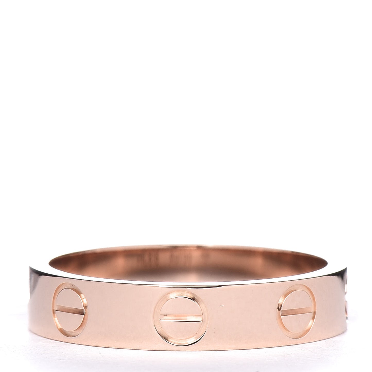 18K Pink Gold 3.5mm LOVE Wedding Band Ring 47 4