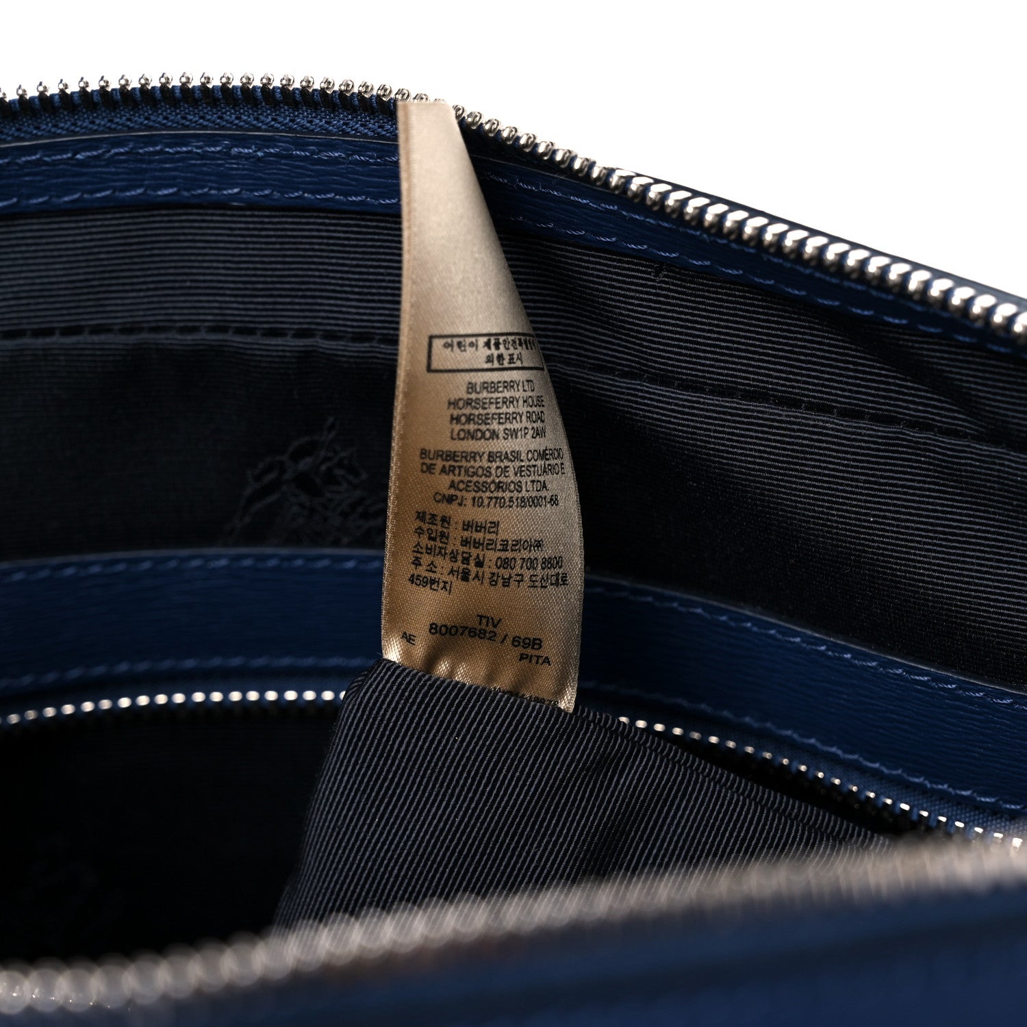 Burberry London Calfskin Ainsworth Briefcase Navy 7 of 11