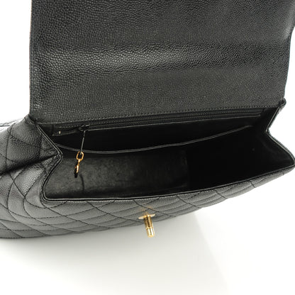Chanel Caviar Quilted Jumbo Kelly Flap Black 5 of 8