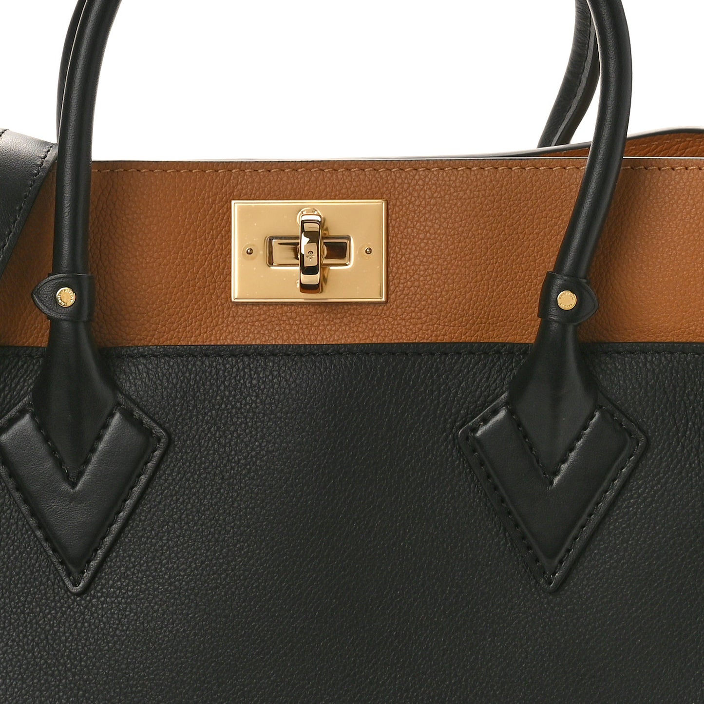 Calfskin Monogram On My Side MM Black