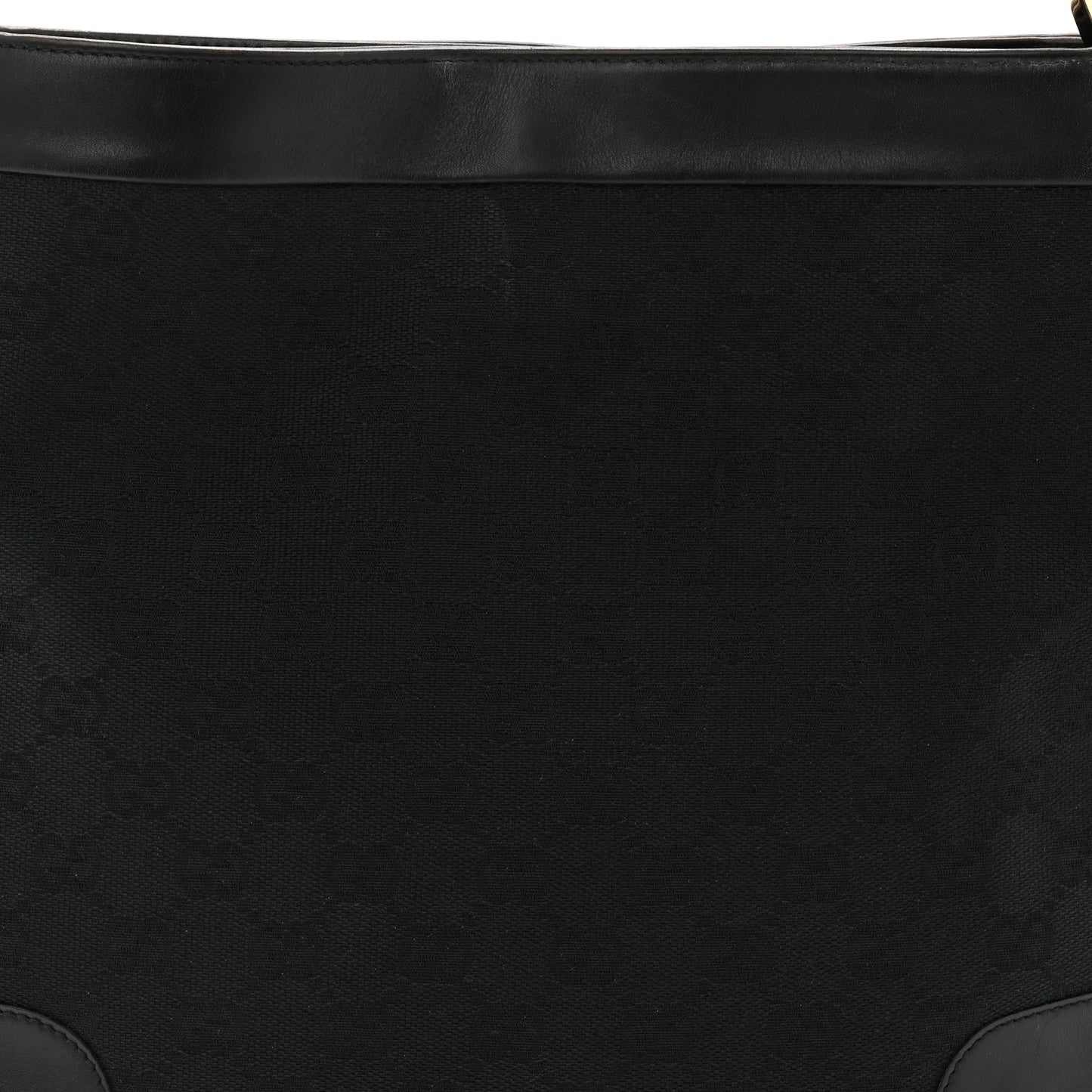 GG Monogram Shoulder Bag Black
