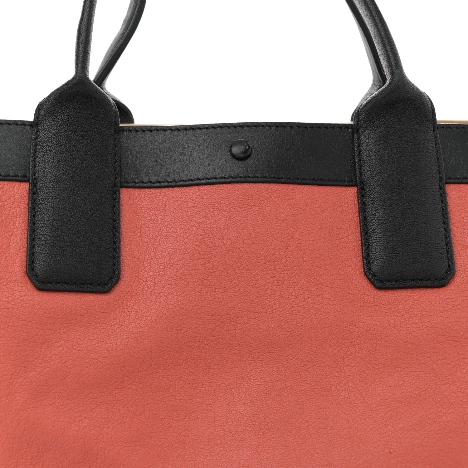 Chloe Sheepskin Small Alison East West Tote Pink Black 8 of 17