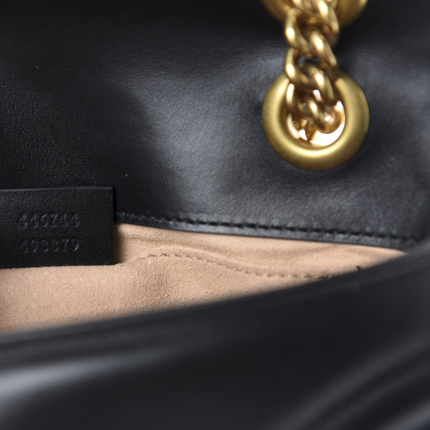 Calfskin Matelasse Mini GG Marmont Shoulder Bag Black