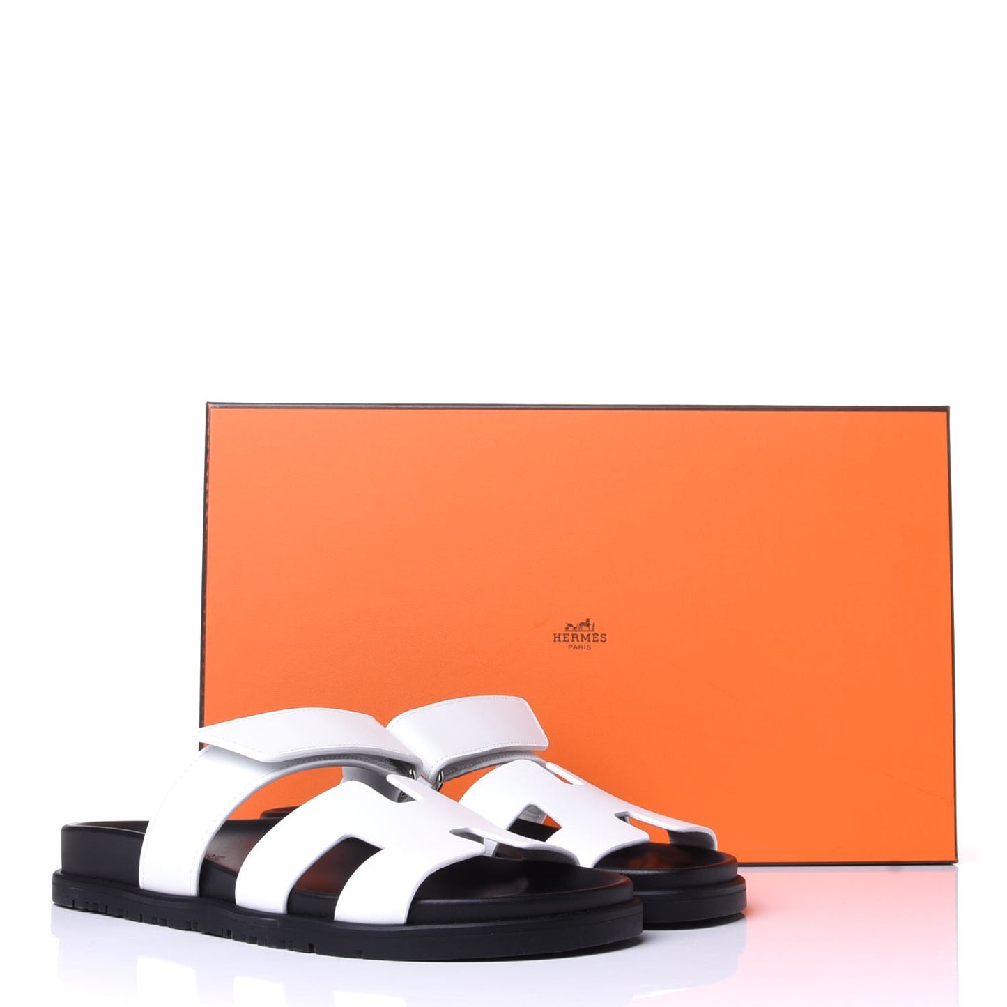 Calfskin Womens Chypre Sandals 37 White