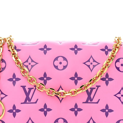 Louis Vuitton Lambskin Embossed Monogram Vuittamins Pochette Coussin Rose Violet 7 of 11