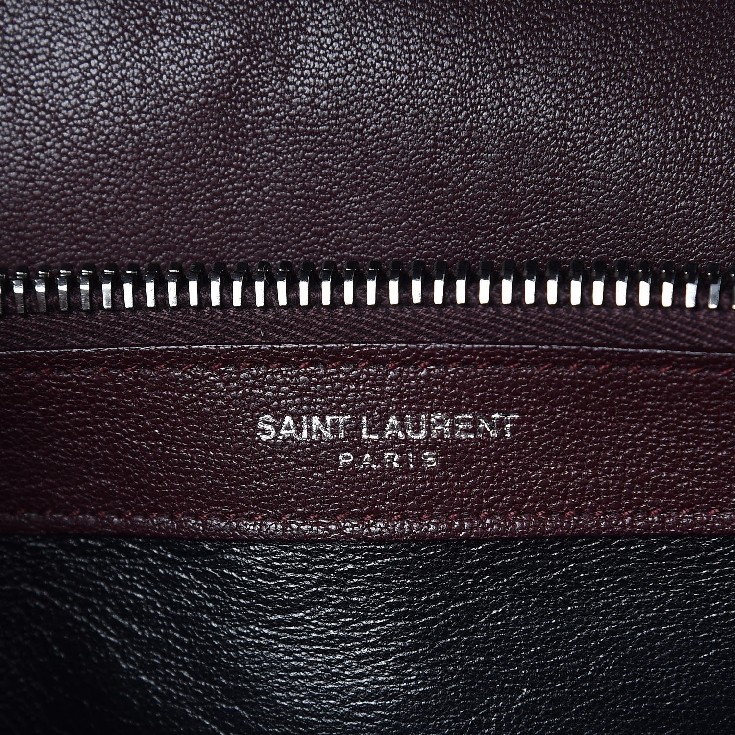 Saint Laurent Sheepskin Matelasse Chevron Monogram Large College Satchel Amaranto 8 of 10