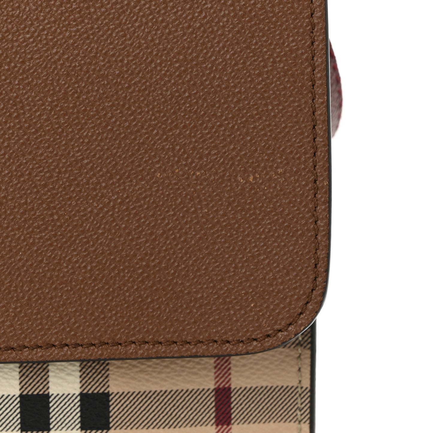 Haymarket Check Small Loxley Crossbody Bright Toffee