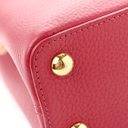 Louis Vuitton Taurillon Embellished Flower Capucines BB Dark Pink 10 of 11