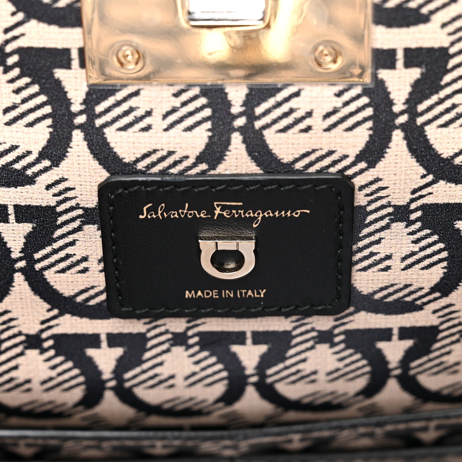 Salvatore Ferragamo Calfskin The Studio Bag Almond 7 of 10