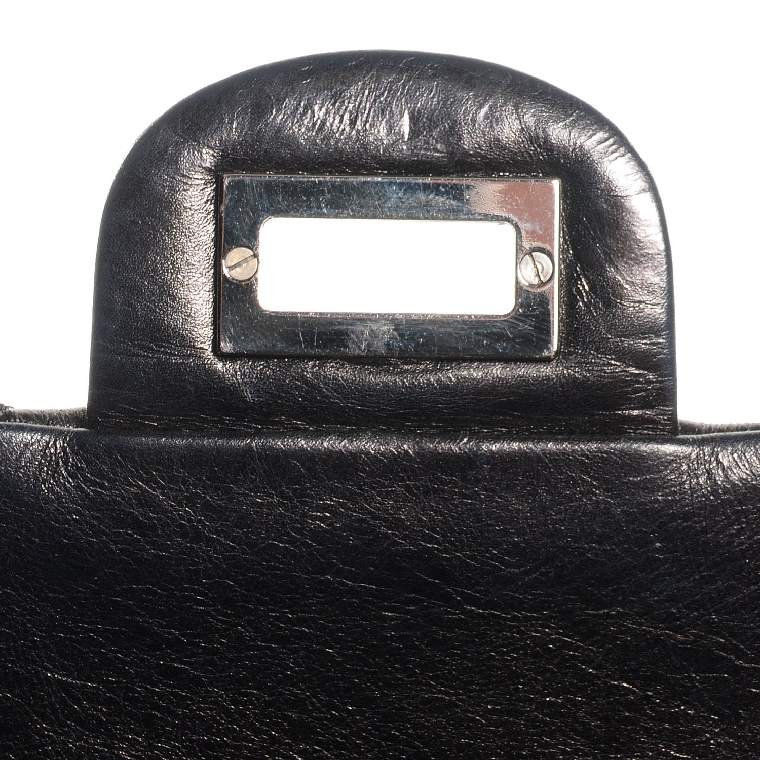 Chanel Aged Calfskin 2.55 Reissue 226 Flap Metallic Black 6 of 7
