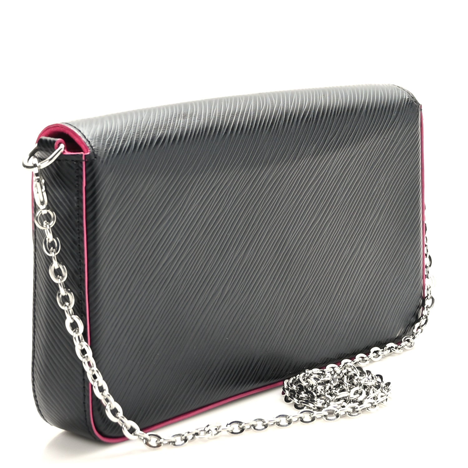 Louis Vuitton Epi Pochette Felicie Black Hot Pink 4 of 9