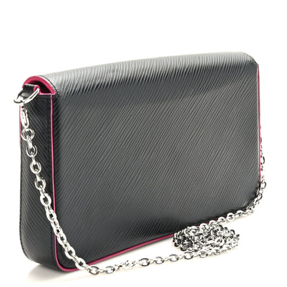 Louis Vuitton Epi Pochette Felicie Black Hot Pink 4 of 9