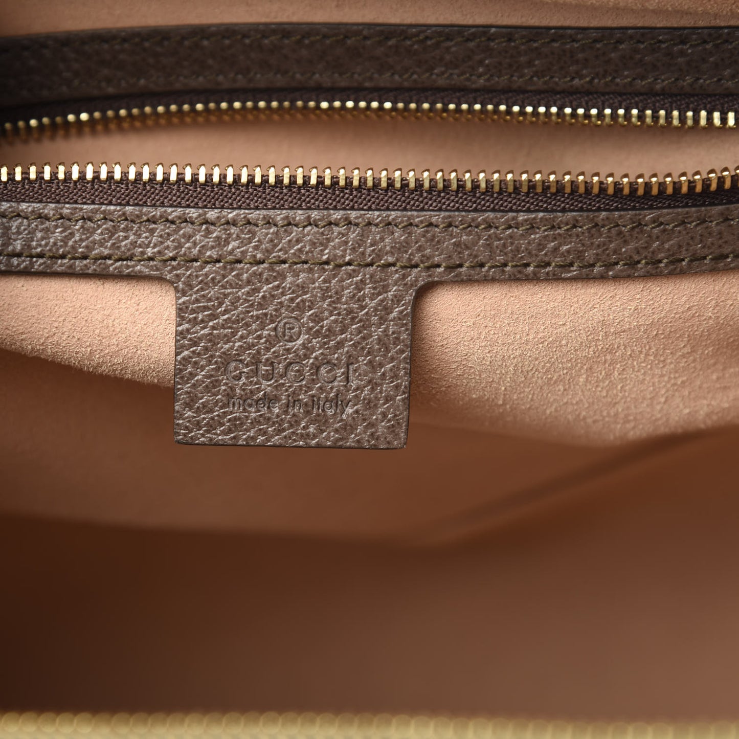 GG Supreme Monogram Web Medium Ophidia Tote Bag Brown