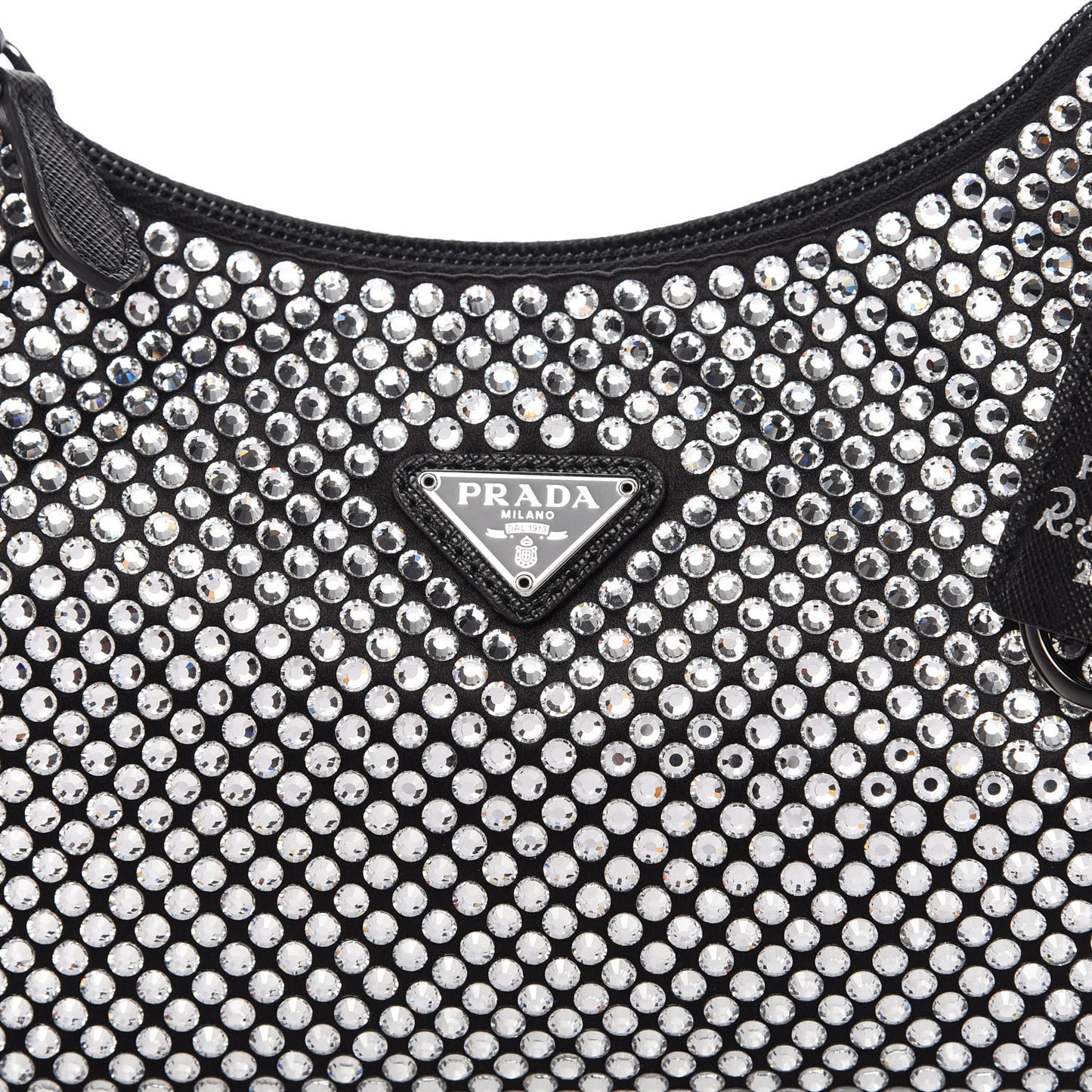 Satin Crystal Mini Re-Edition 2000 Bag Cristal