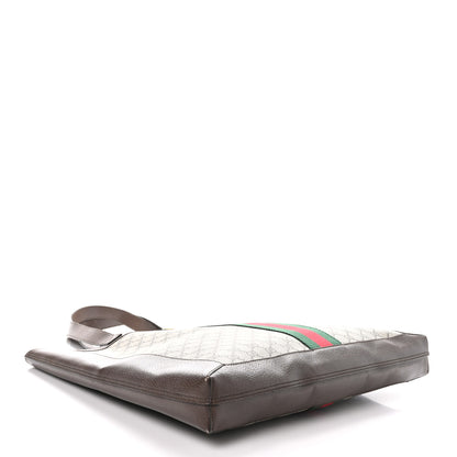 Gucci GG Supreme Monogram Web Large Ophidia Vertical Shopping Tote Brown 5 of 11