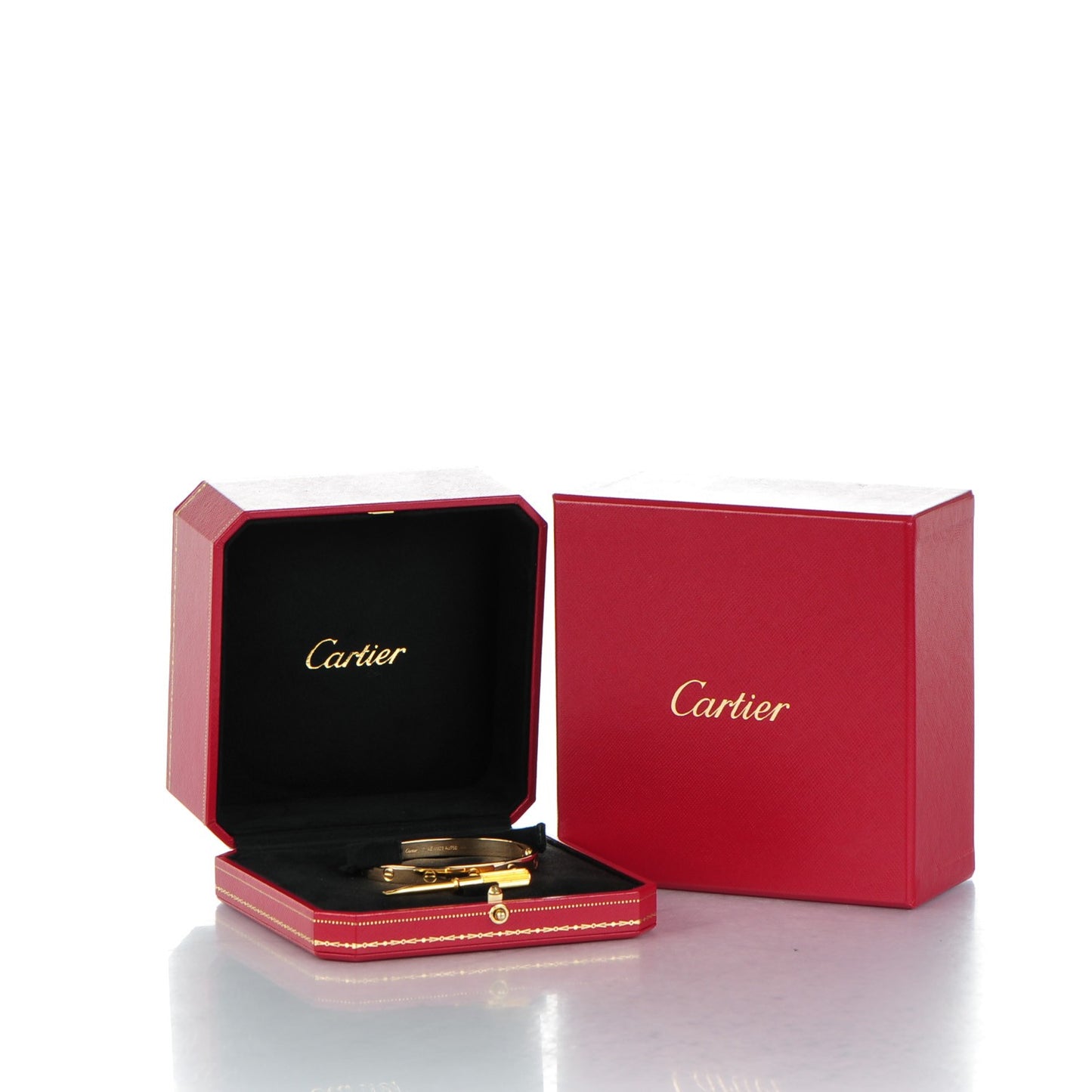 18K Yellow Gold LOVE Bracelet 17