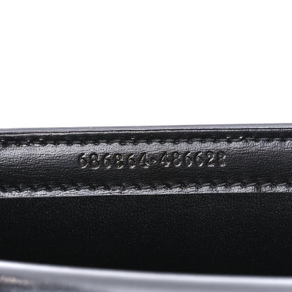 Gucci Boarded Dyana Lux Calfskin Web Monochrome Mini Bamboo 1947 Top Handle Bag Black 6 of 8